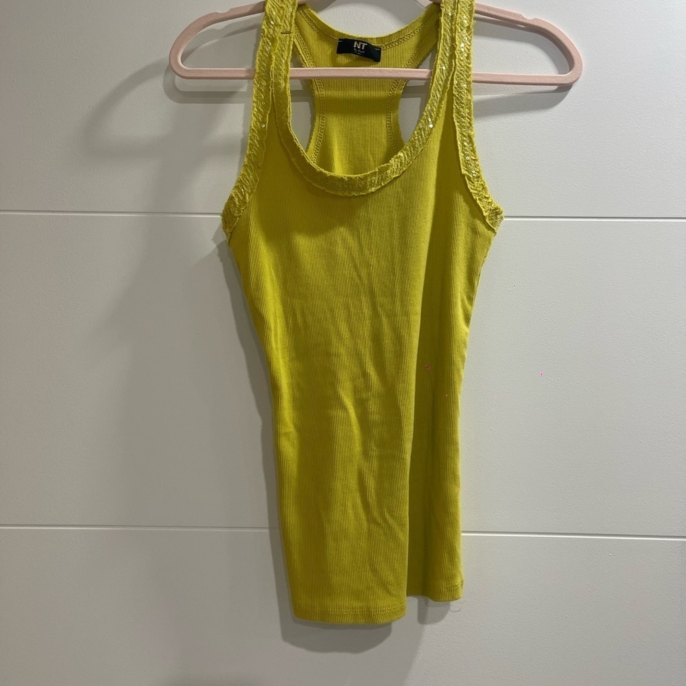 One size fits all in yellow very elegant tank top